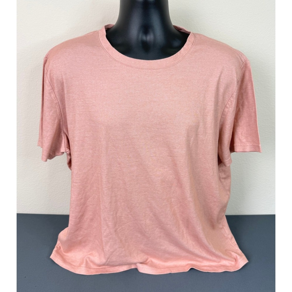 14th & Union Men's Classic Crew Neck Short Sleeve T-Shirt Pink Size XL